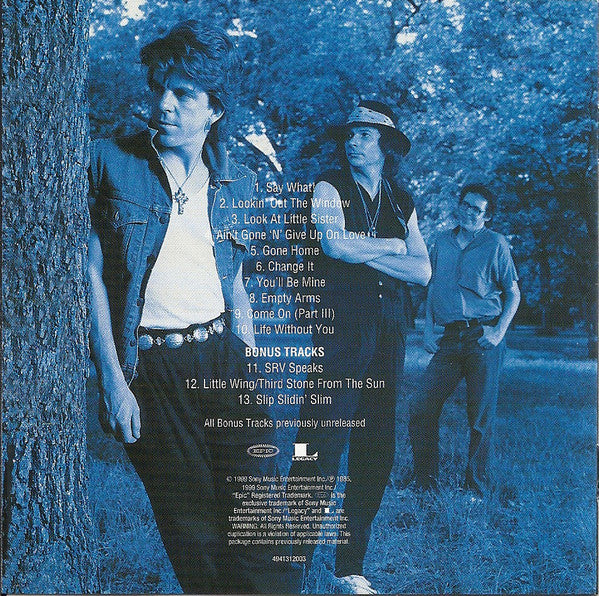 Stevie Ray Vaughan & Double Trouble X3 Texas Flood/ Couldn't Stand The Weather/Soul To Soul