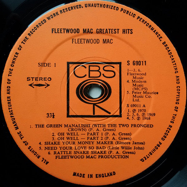 Fleetwood Mac Greatest Hits